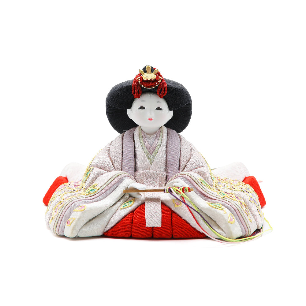 藤雛 親王321 姫 正面 木目込み雛人形 工房ひな雛