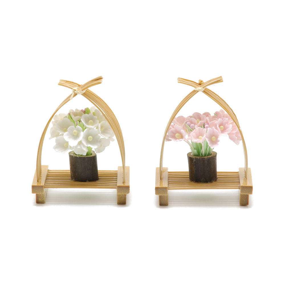 花包み桜花|白と桃色の桜花の細部