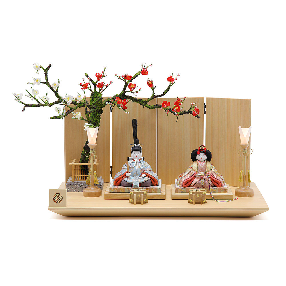 心和雛 親王飾り 木曽檜木目飾り｜雛人形｜工房ひな雛