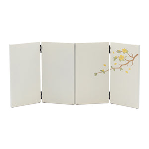 一閑塗屏風 象牙色 2-22-127 一閑塗 屏風 象牙色