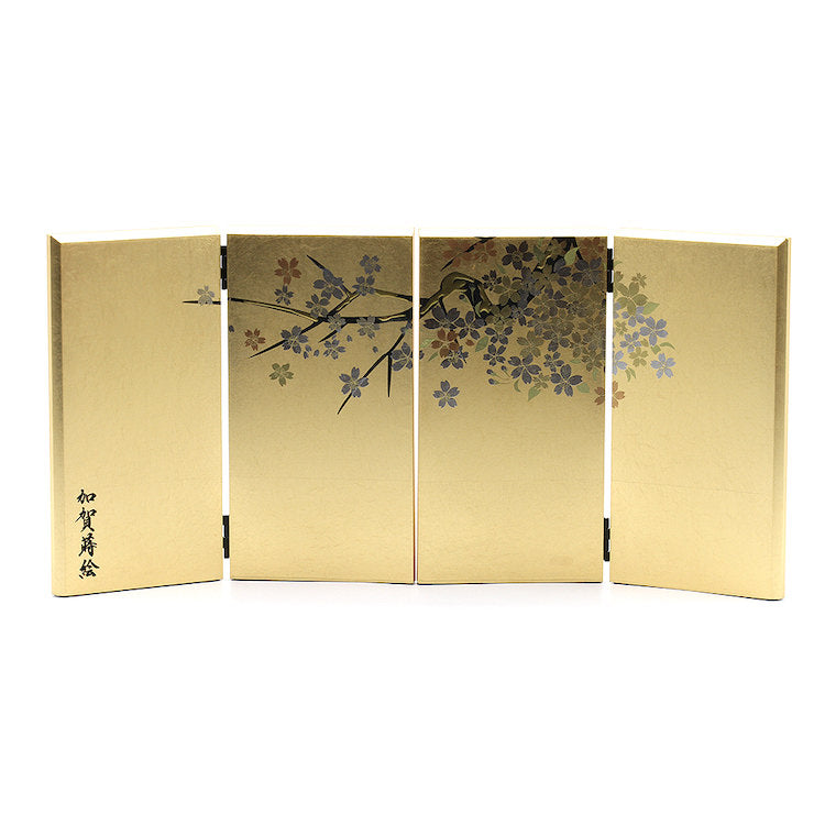加賀蒔絵桜屏風 2-108 加賀蒔絵 屏風 桜