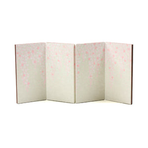 和紙しだれ桜屏風 2-025 しだれ桜 和紙 屏風