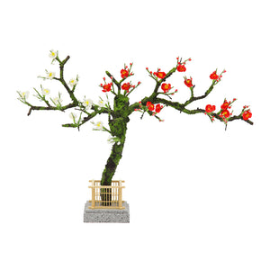 紅白梅一本飾り 4-201 一本飾り 紅白梅 花