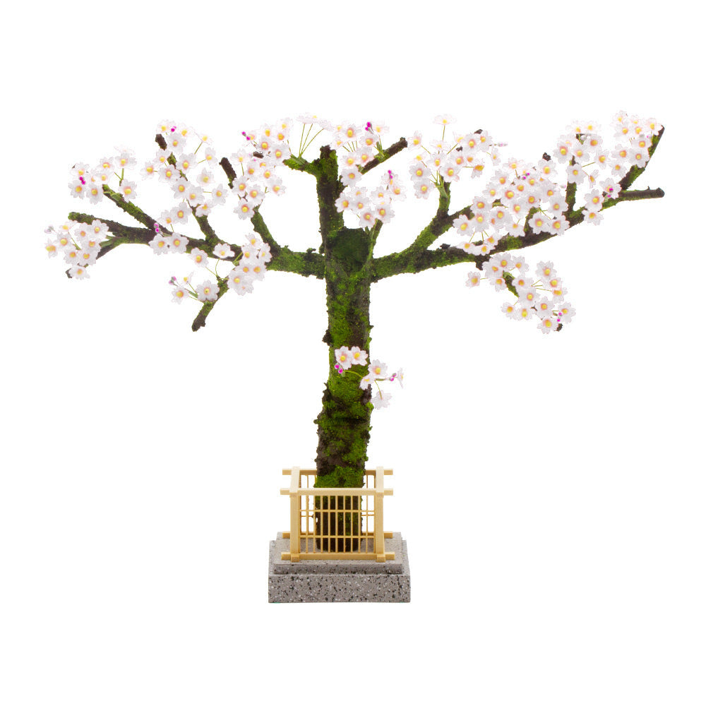 令和立雛 黒塗半艶飾り台 小春桜一本飾り｜コンパクト雛人形｜工房ひな雛