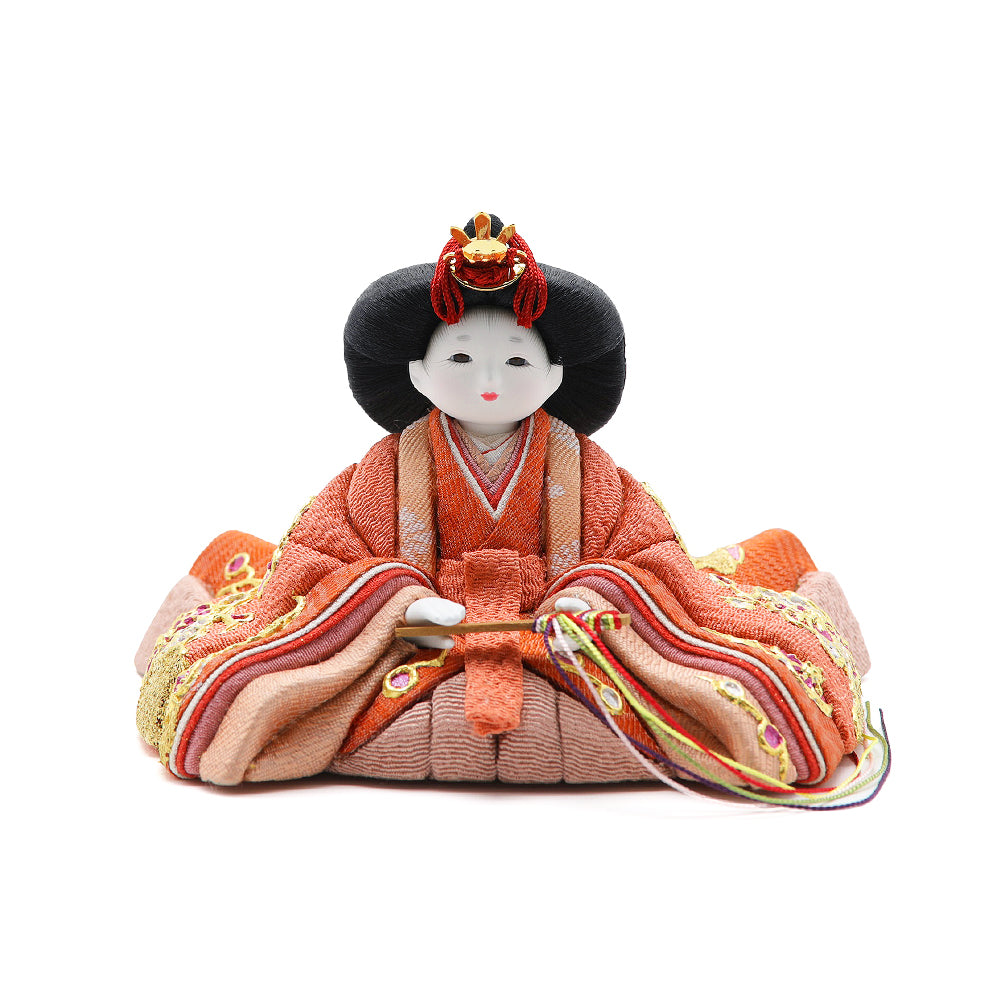 春麗雛 親王320 姫 正面 木目込み雛人形 工房ひな雛
