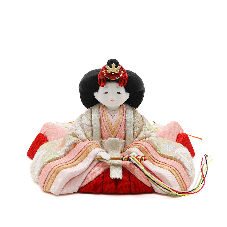 麗花雛 姫 正面 木目込み雛人形 工房ひな雛