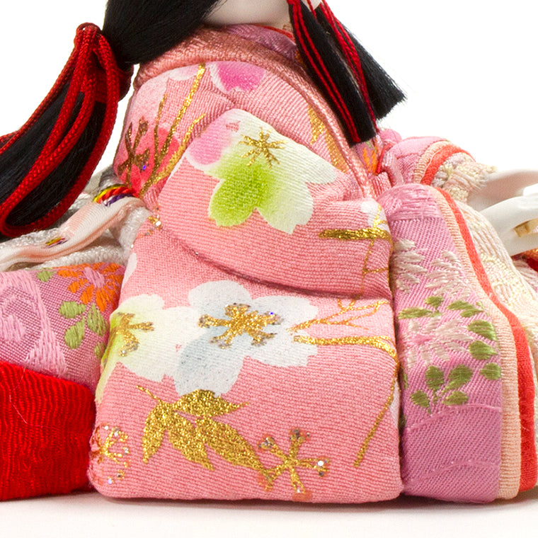淡い水色と桜色の、やわらかなお衣装 